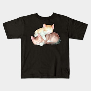 Two Kittens , Little Cats Kids T-Shirt